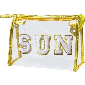 🆕 SUN Clear Makeup/ Cosmetics Pouch ☀️